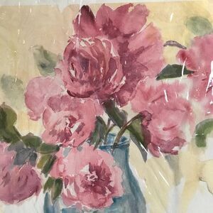 "Peonies in Position" by Tina Smith Seriolithograph Appraised at $350